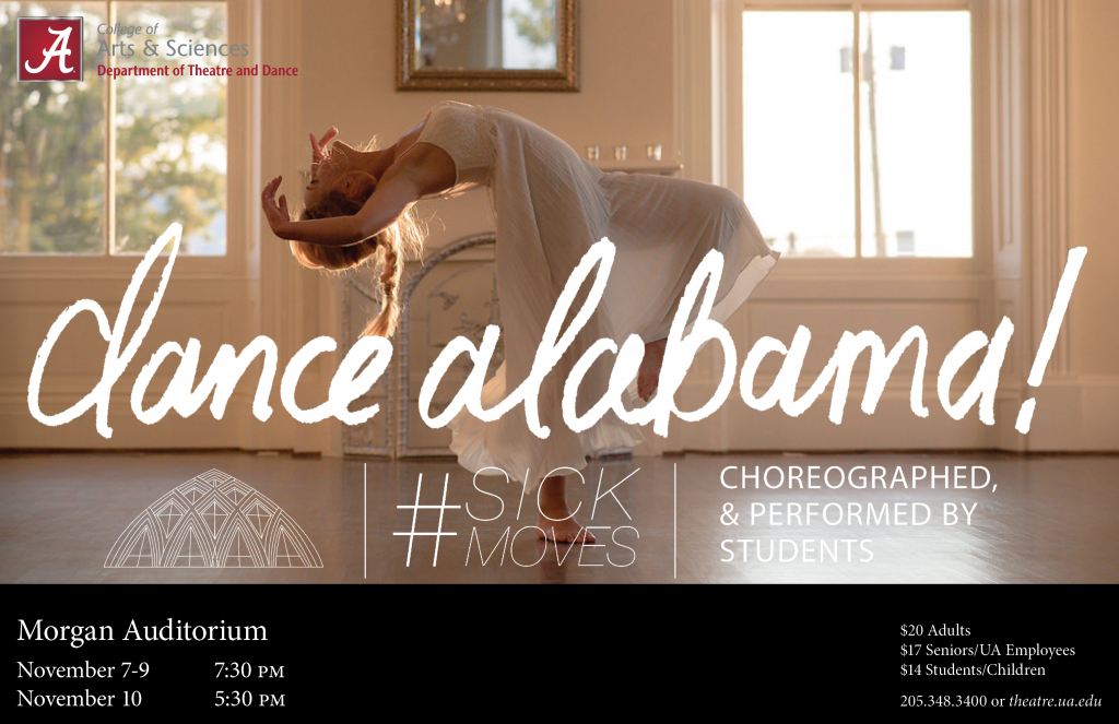 a poster for dance alabama